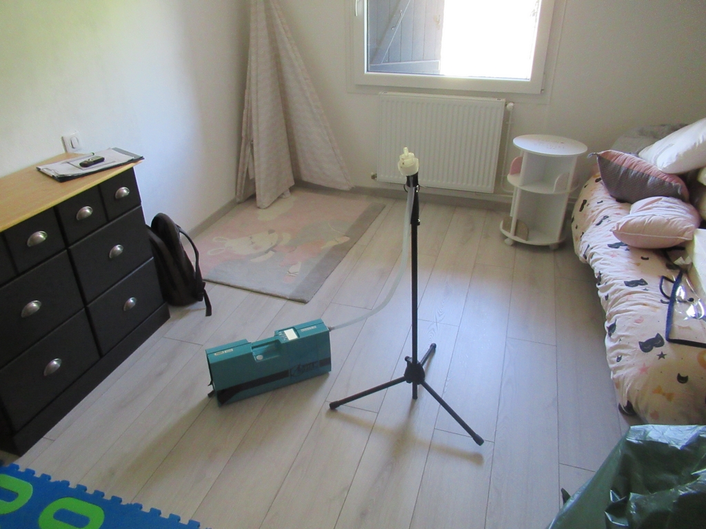 Mesure de mercure dans une maison